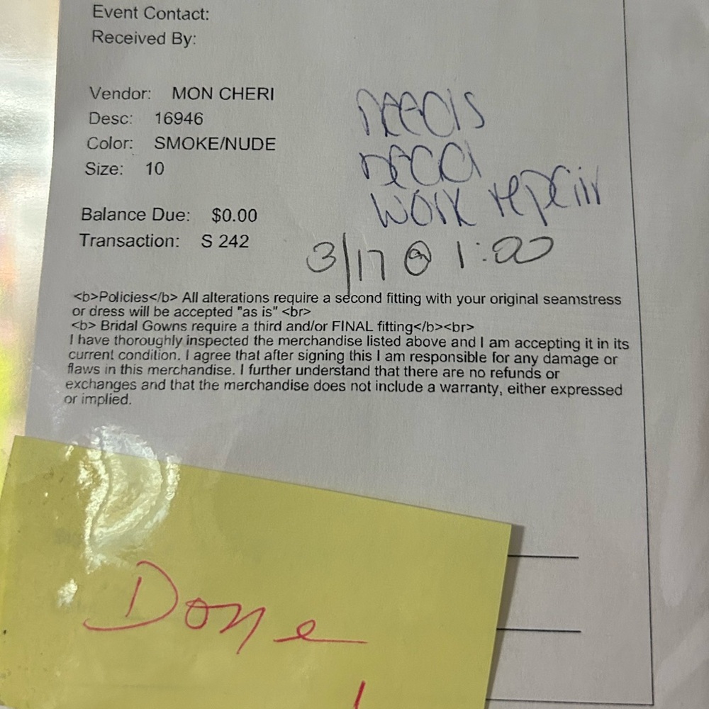 NWT Ivonne D for Mon Cheri 119D42 beaded lace trumpet gown - Picture 6 of 15